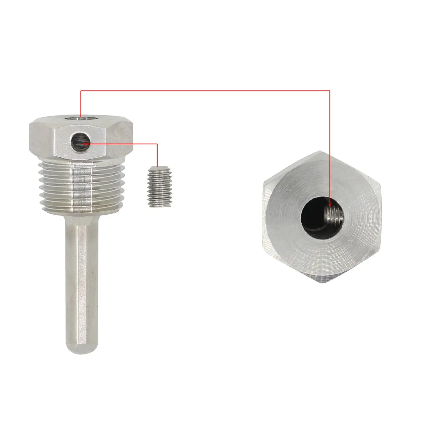 1/2 дюймовый npt thermowell с крепежным винтом для пивного ферментера котла домашнего