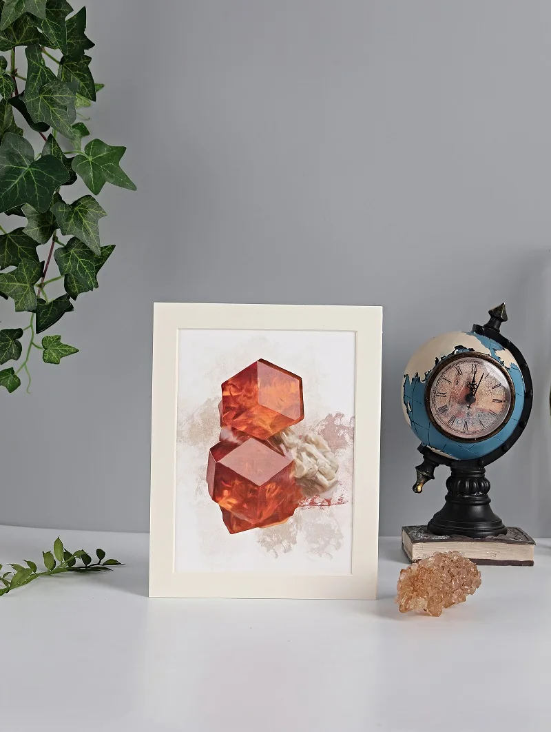 Art Print Hotel Decoration Project Modern Hand Painting Wall Art Frame Picture Resin Print