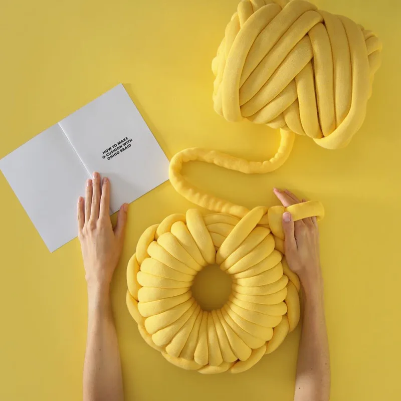 Супер толстая пряжа ручной работы «сделай сам» мягкая не скатывающаяся объемная рука плетеная одеяло вращающаяся для