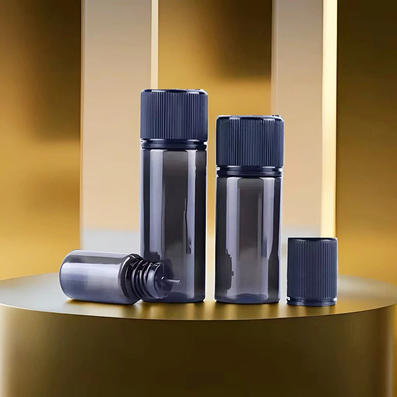 PET Plastic 30ml 50ml 90ml 100ml 120ml Child Tamper Proof Cap  Screen Printed Liquid Dropper Bottle for Juice Essential
