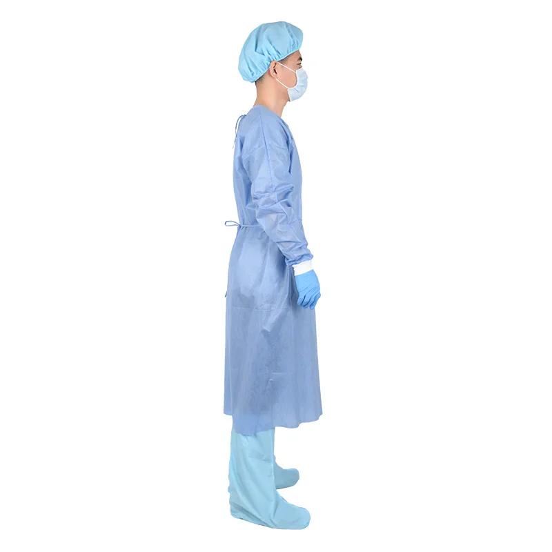 Isolation Gowns Boiler Suits Level 3 SMS Safety Hazmat Suit Disposable Coveralls