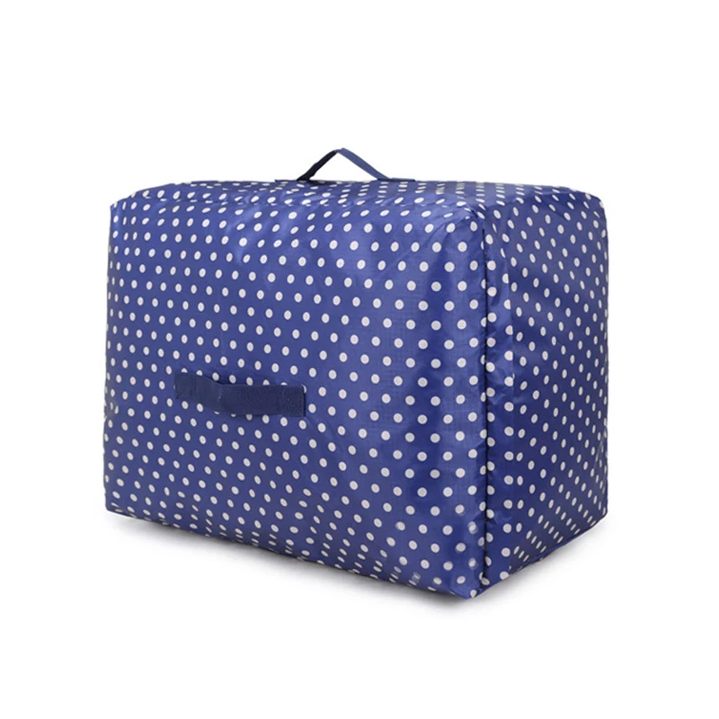 Guangzhou cheap multifunction printed Lightweight cloth bedding big folding quilt storage bags for girls