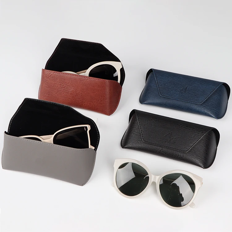 2022 estuche gafas de sol designer wholesale soft sunglass case with your own logo,sunglass gift case,pu leather sunglass case