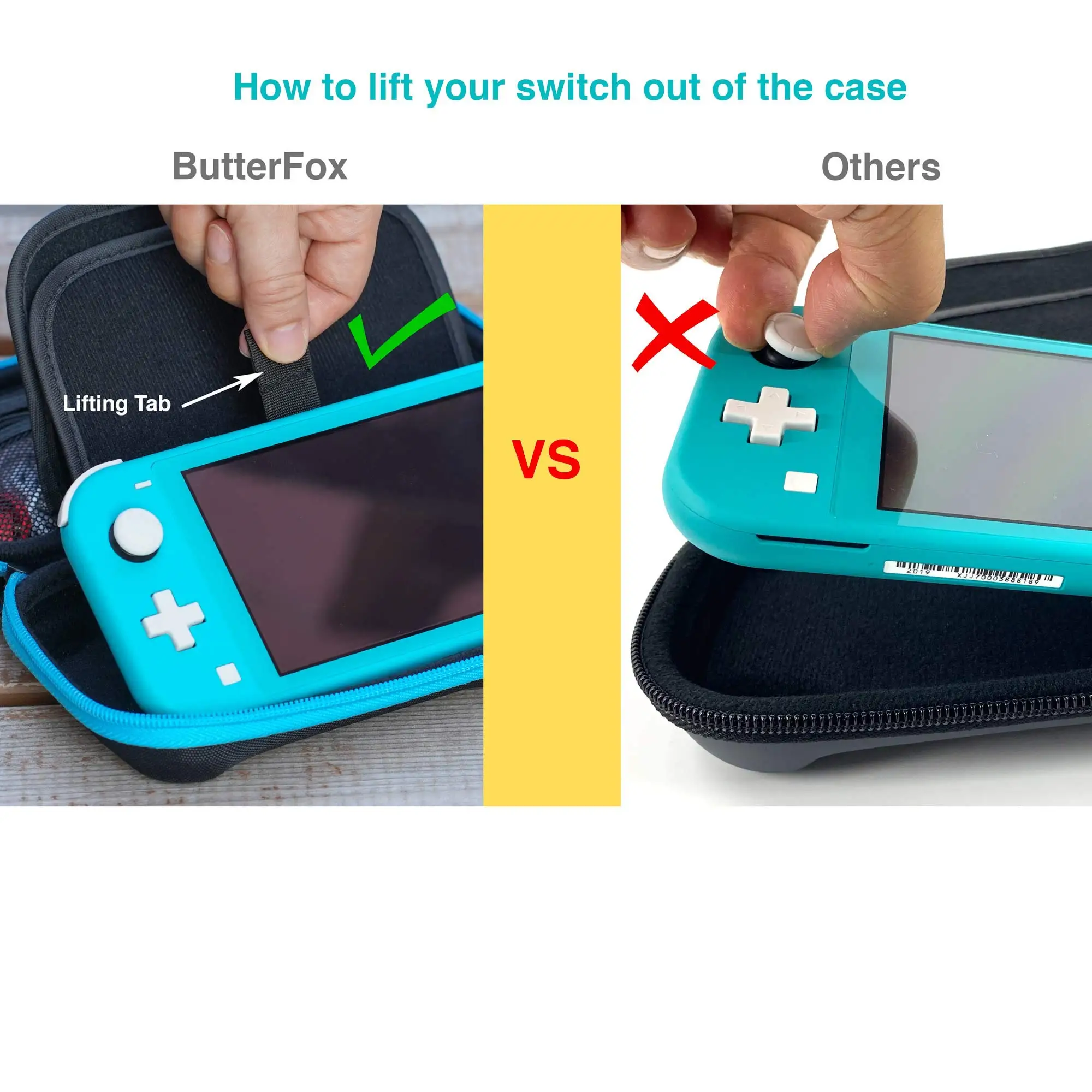 Brilliant Custom Slim Compact Eva Carrying Case for Switch Lite with 19 Game and 2 Micro SD Card Holders Switch Eva Storage Case