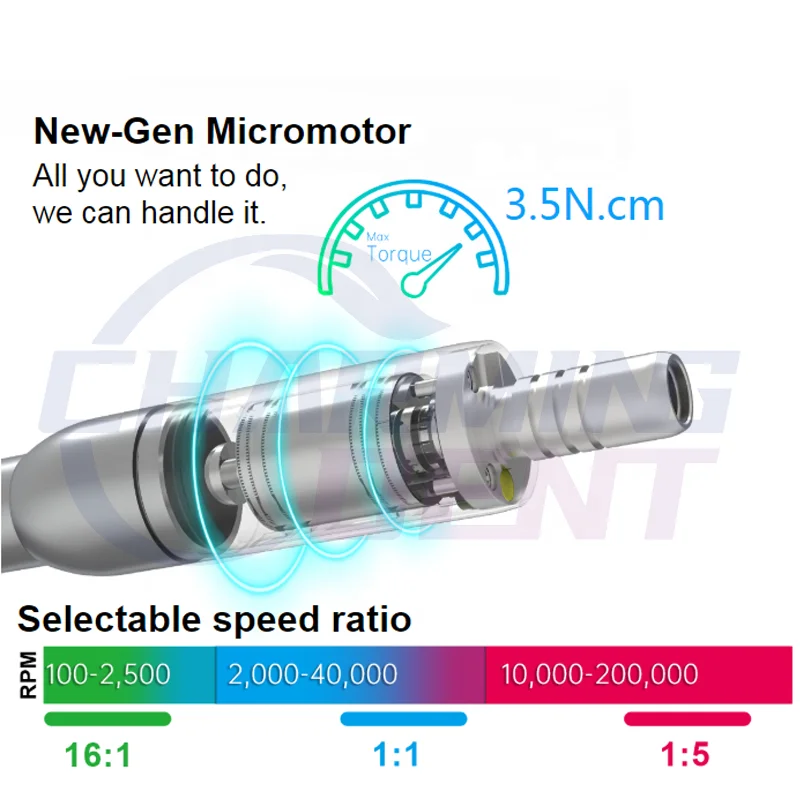 Dental equipment COXOs C-Pumas LED brushless electric motor internal spray micro motor