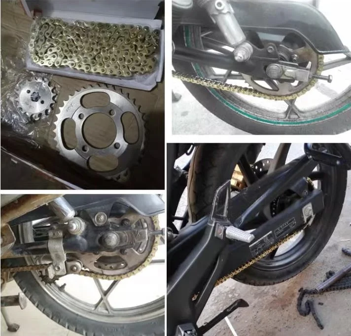 High quality steel transmission chains 530H thicken gold chain spare parts and motorcycles accessories