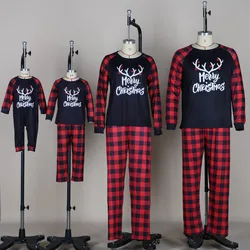 Christmas Pajamas Family 2021 New Year Pijama Mujer Invierno Dad Mom Boy And Girls Christmas Outfit For Family