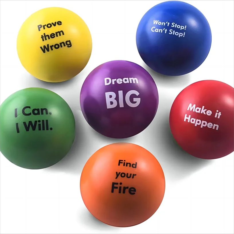 Custom Logo Pu Foam Anti Stress Toy Ball Baseball Soccer Puck Ice Hockey Stress Reliever Balls Squeeze Toys For Kids Stress Ball