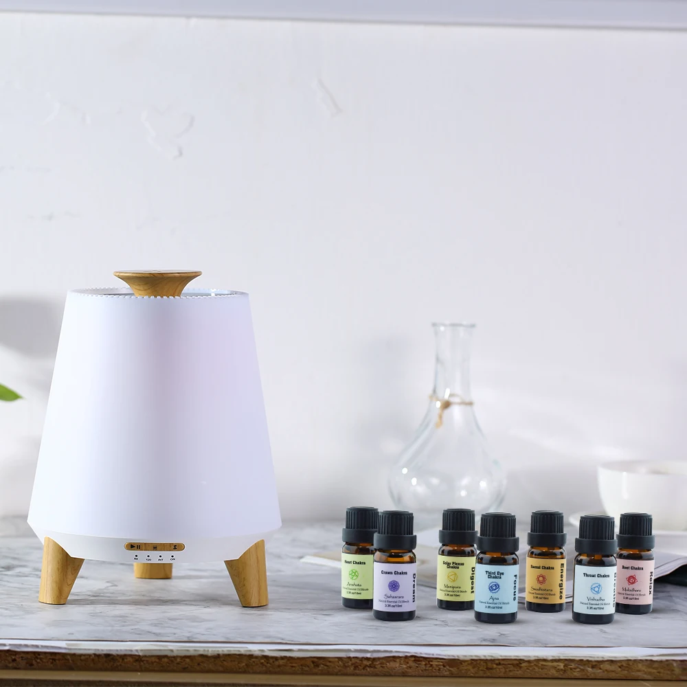 Chakra Meditation Christmas Gift Healing Crystal Infused Essential Oil Roller Bottle With Rose Gold Lid