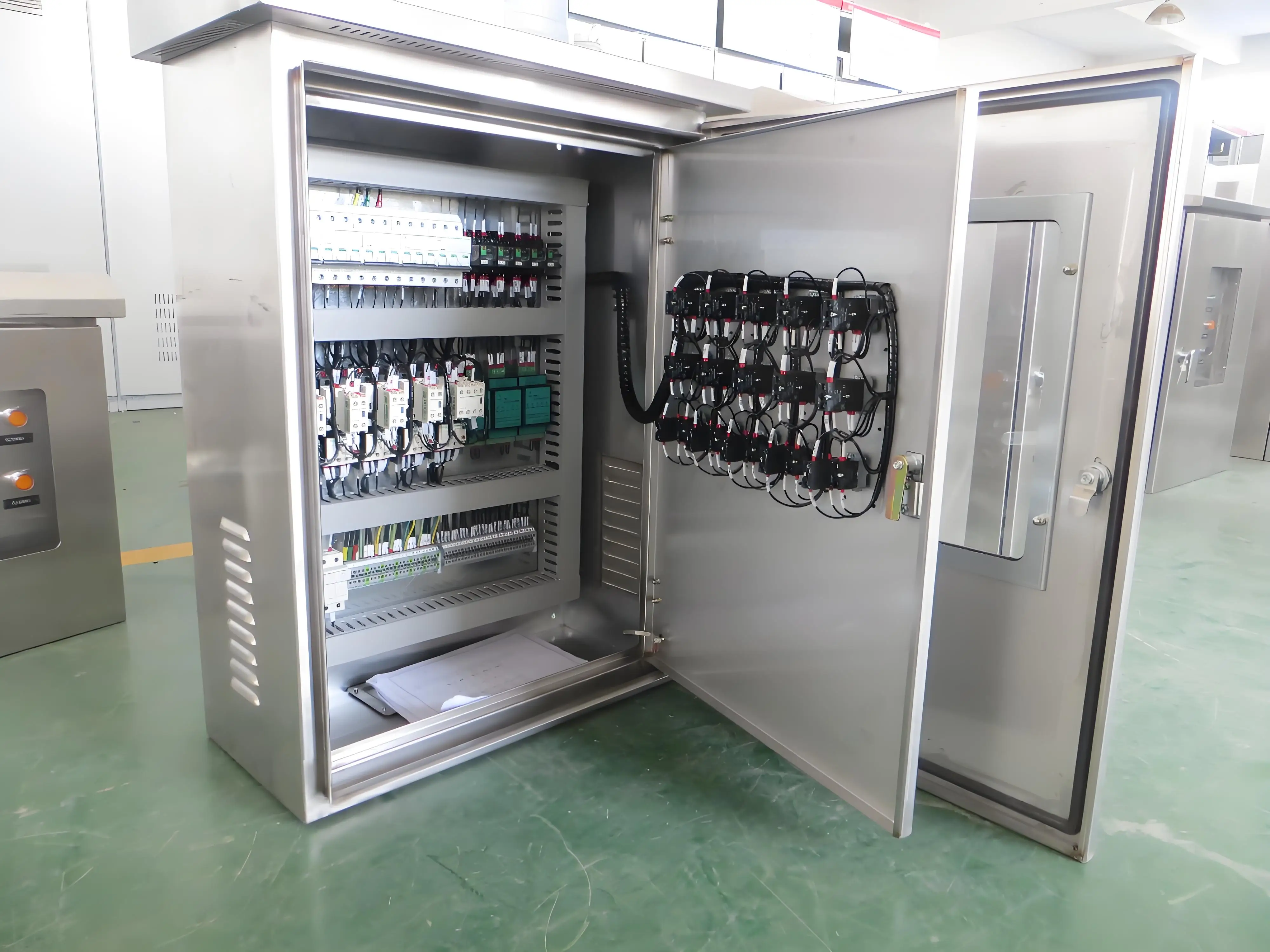 Low voltage 3 phase Dol/direct star /delta starter motor/pump distribution control panel with timer
