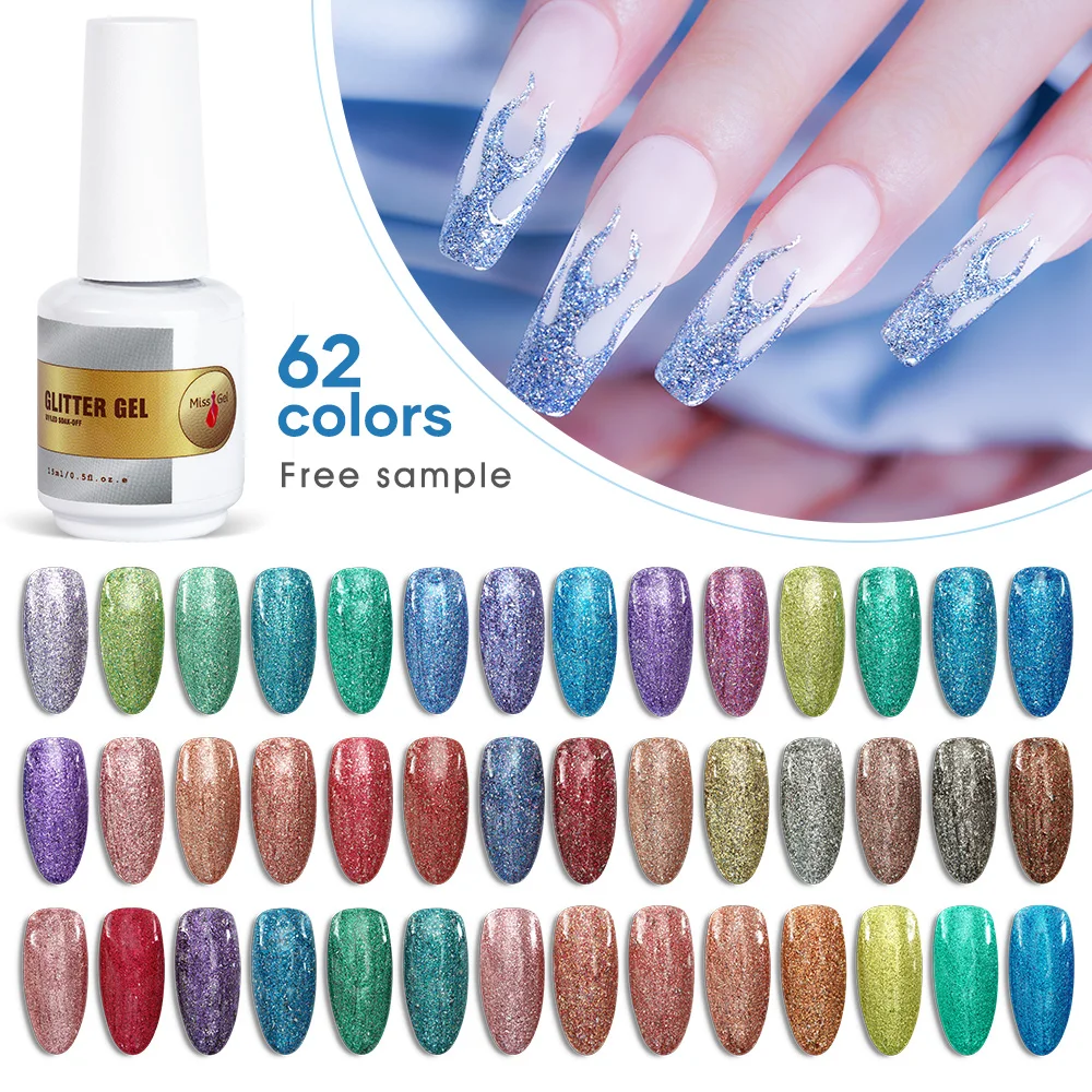 Glitter Gel Esmaltes Semipermanentes Al Por Mayor Esmalte De Unha Normal Organic UV Nails Polish Esmalte Em Gel