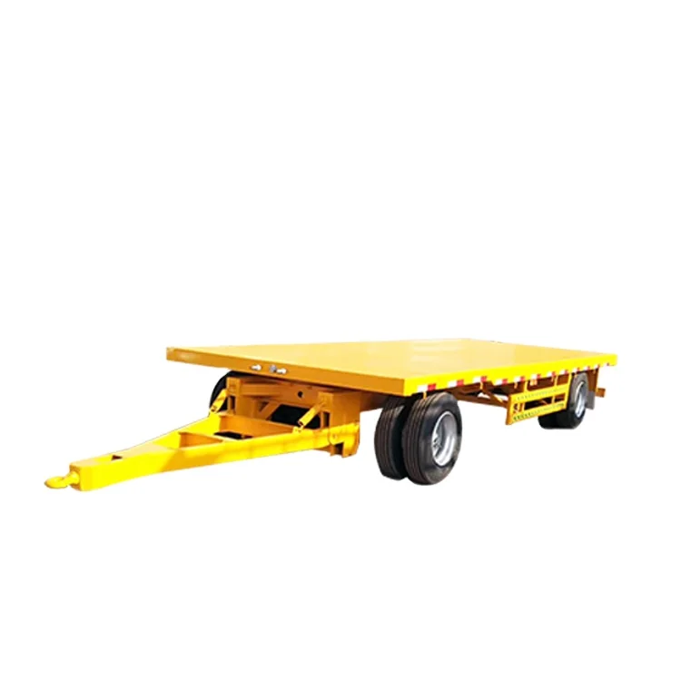 China 2 axles air suspension full trailer with side wall