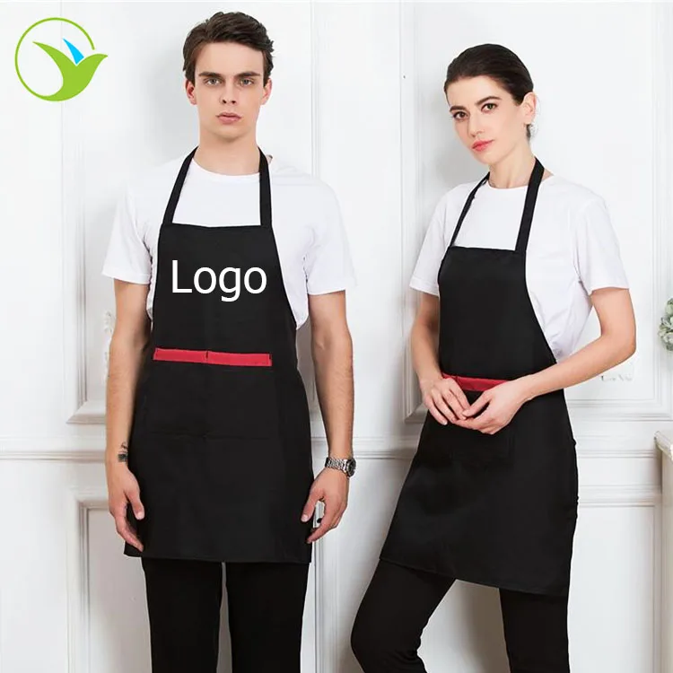 2020, водонепроницаемый прочный хлопковый Кухонный Фартук унисекс с логотипом повара