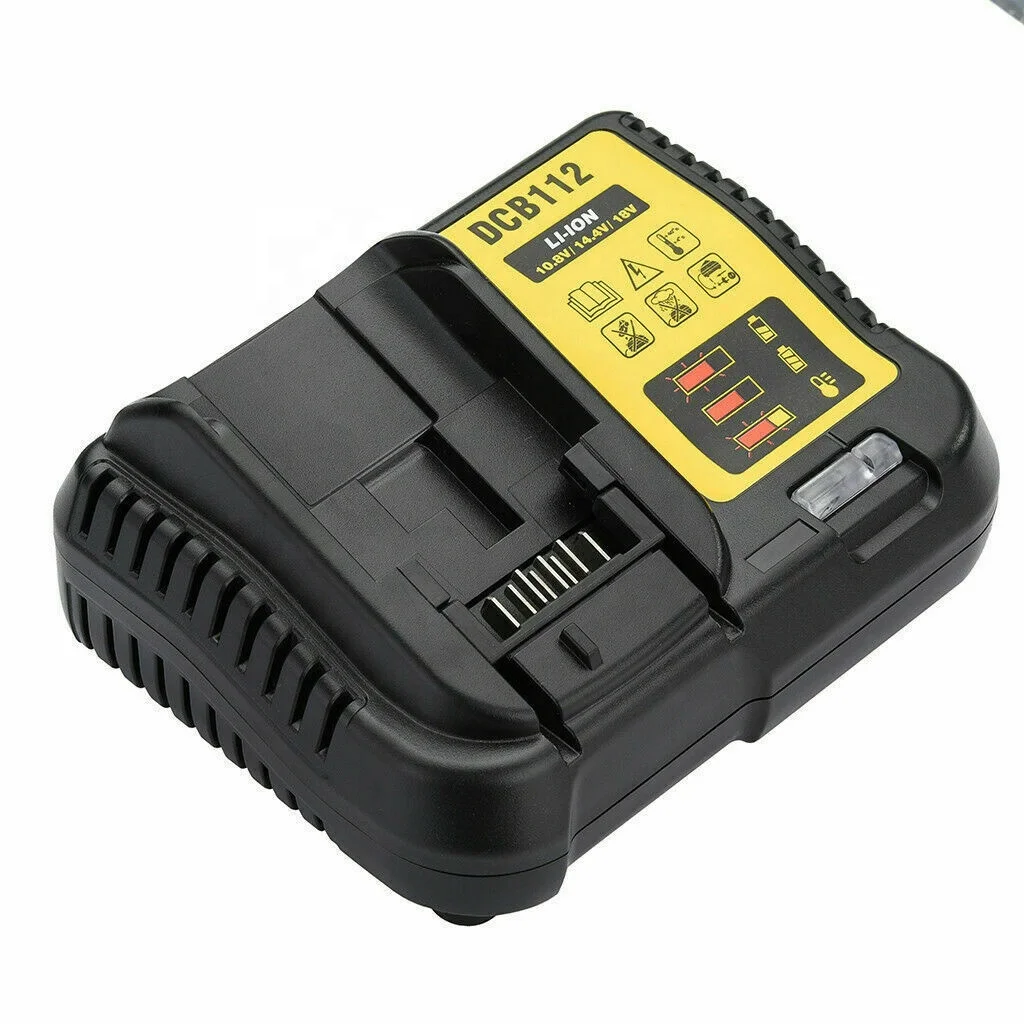 Зарядное устройство 2A для аккумуляторов Dewalt DCB112 12-18 в литий-ионное зарядное XR заменяет DCB107