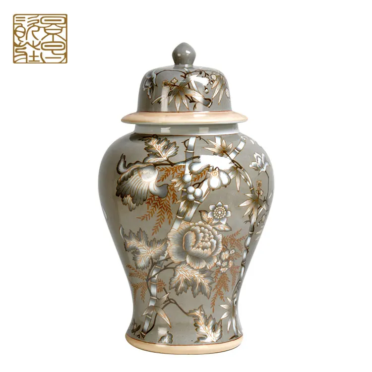 Hot sell home goods chinese ceramic office table lamp