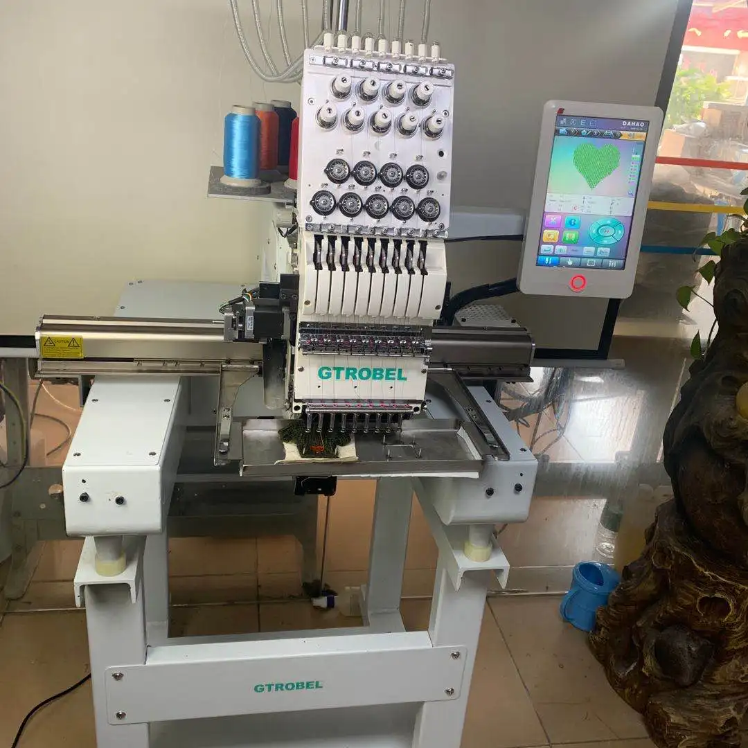 Canton Fair promotional low priced Brother PR-600 Used Single Head Six Needles Industrial Embroidery Sewing Machine