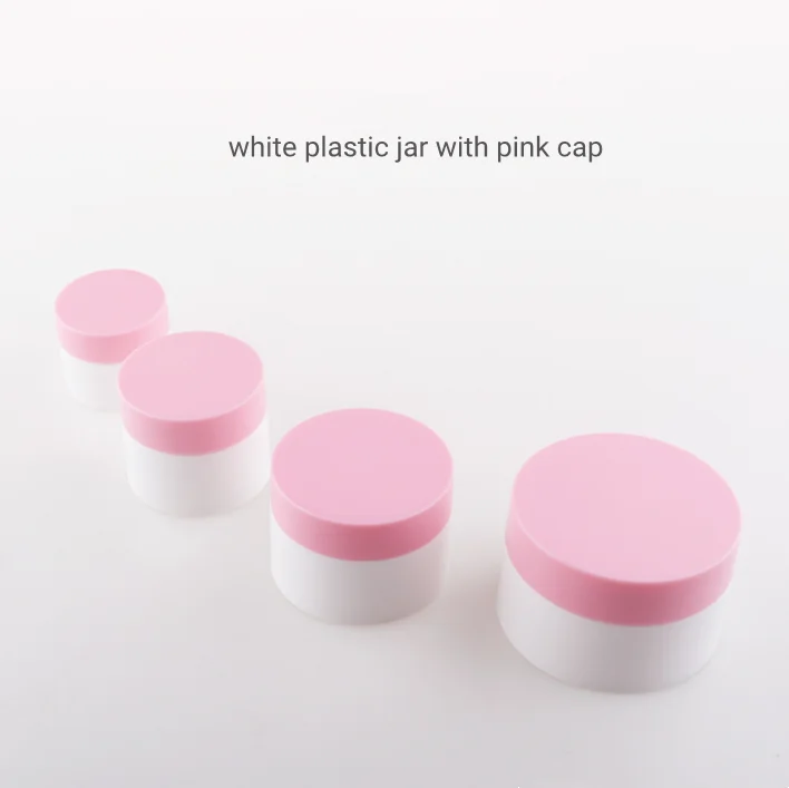 Free sample custom new color cosmetic packaging 20ml 30ml 50ml empty face care cosmetic plastic cream jars