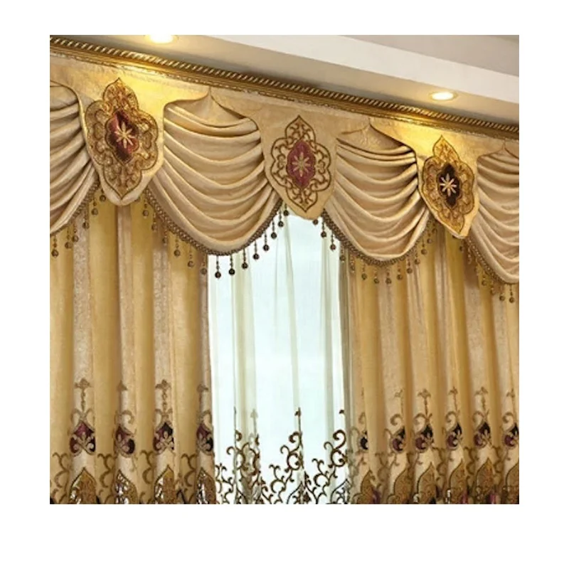 Outstanding Weave Blackout Technology Unique Hydrangea Polyester Translucent Tulle Bed Room Windows Hydrangea silk Blackout Cur