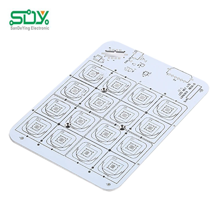 SDY rigid pcb led circuit board high thermal conductivity aluminium board 15w pcb led