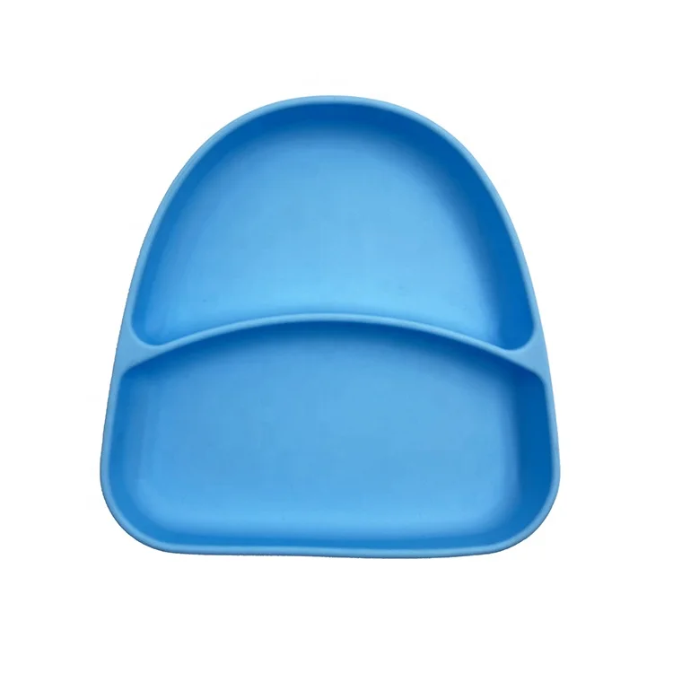 
High chair suction tray food tray two compartment suction tray Silicone Bowl Baby feeding set strong suction 