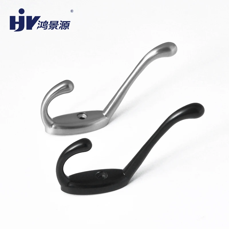 Wholesale Custom Baby Hooked 3M Gold Silver Black Single Robe Hook Coat And Hat Towel Hooks