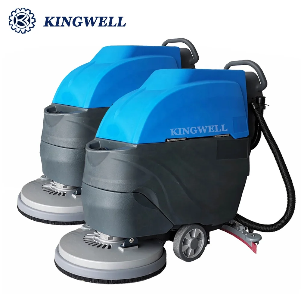 KINGWELL  Battery Powered Walk Behind Manual Floor Scrubber With CE Certificate for Europe