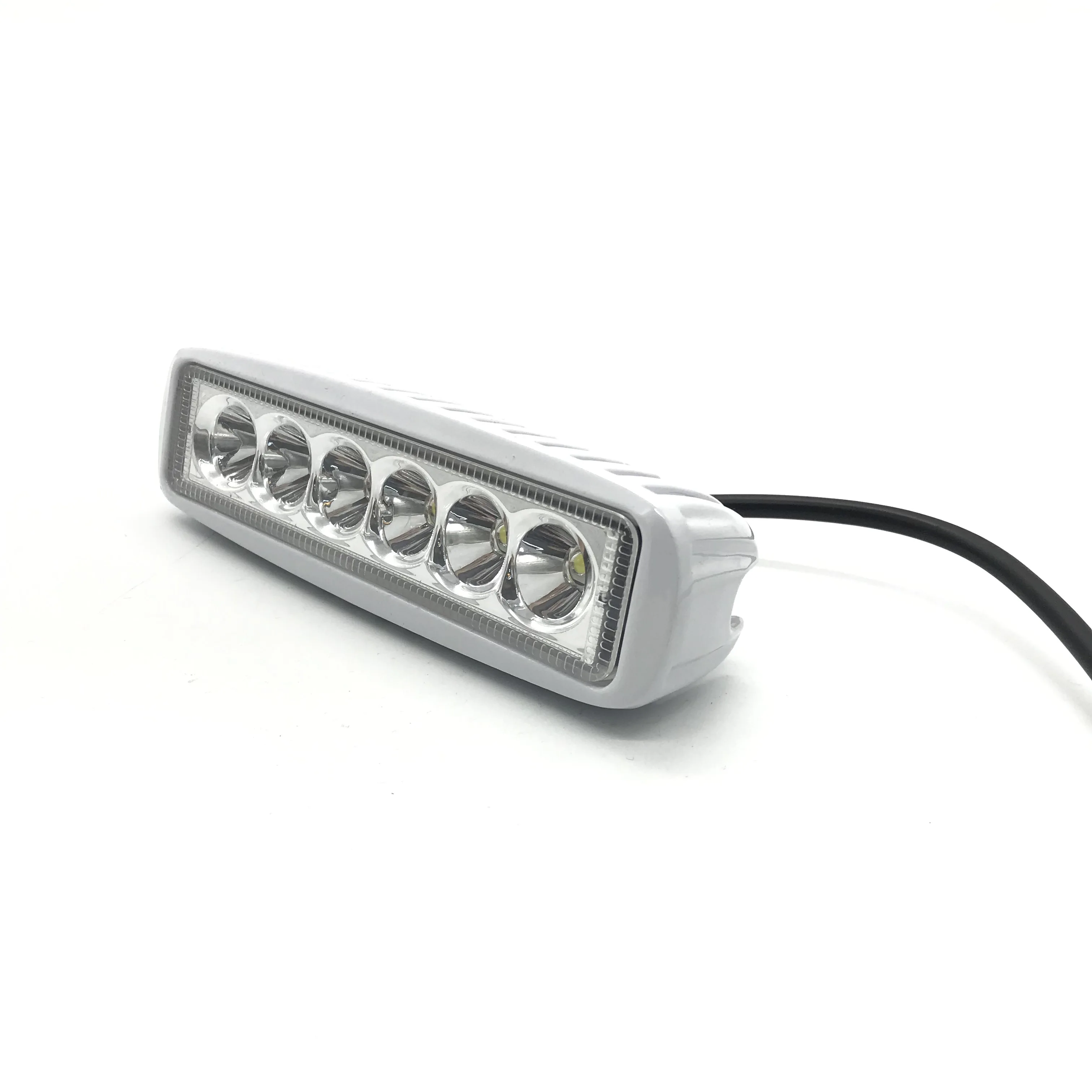 Led Work Light Spot Single Row Led Light Bar 18W Waterproof IP67 Work Light Strip for Car Off Road Truck Marine Boat Camping