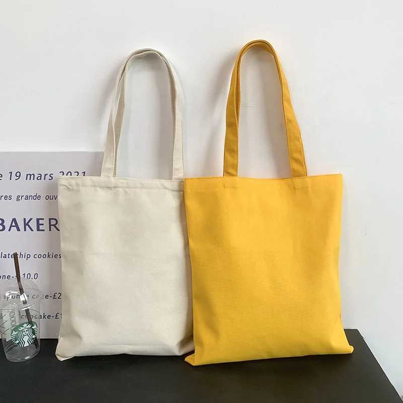 Hot Sell Promotional Custom Logo printing Eco Friendly  Canvas Tote Bag Reusable handbag  laminated Shopping Bag with zipper