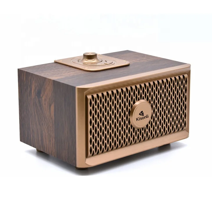 wholesale Speaker  OEM Customized mini wireless blue tooth sub1 powered bass module wooden speaker