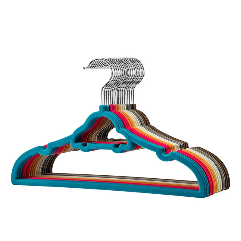 Hot sale custom car shape space saving flocked non-slip baby kids multipurpose velvet hangers for children