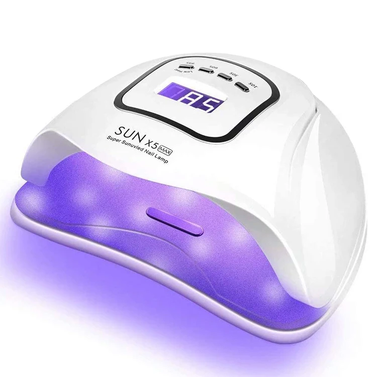 UV LED Nail Lamp 150W Professional Nail Dryer for Gel Nail Polish Curing Lamp with 4 Timer Setting Automatic Sensor LCD Display