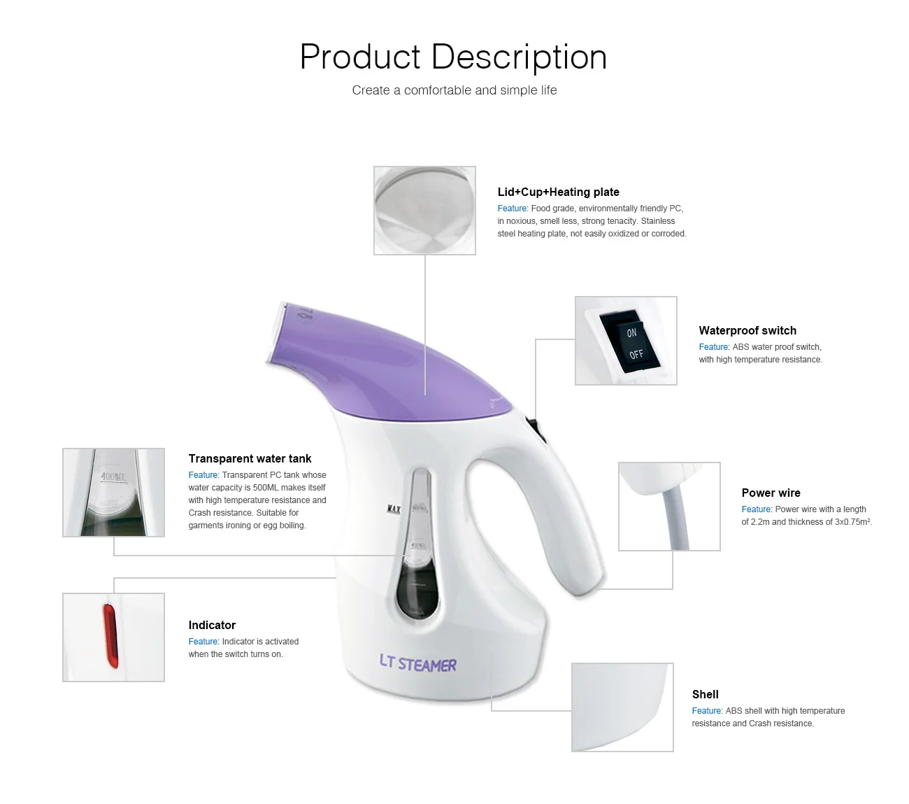 Wholesale Good Quality New Handheld Cordless Professional Industrial Electric Steam Press Garment Curtain foldable travel iron