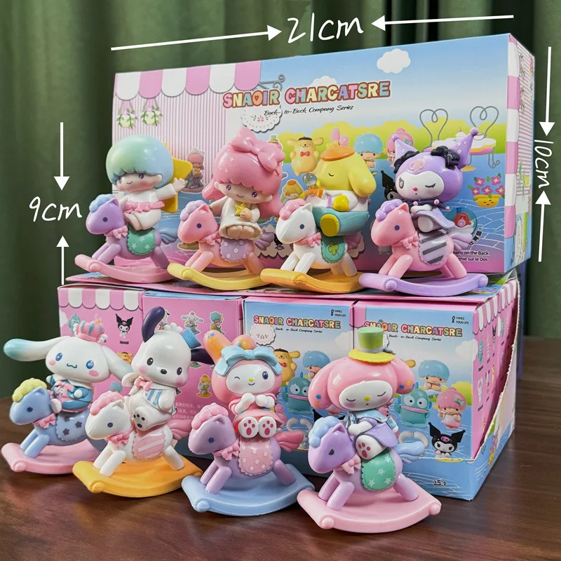 Manufacturer PVC Blind box lkawaii cartoon lucky kuromi Melody display mystery boxes handmade boy girl doll action figure