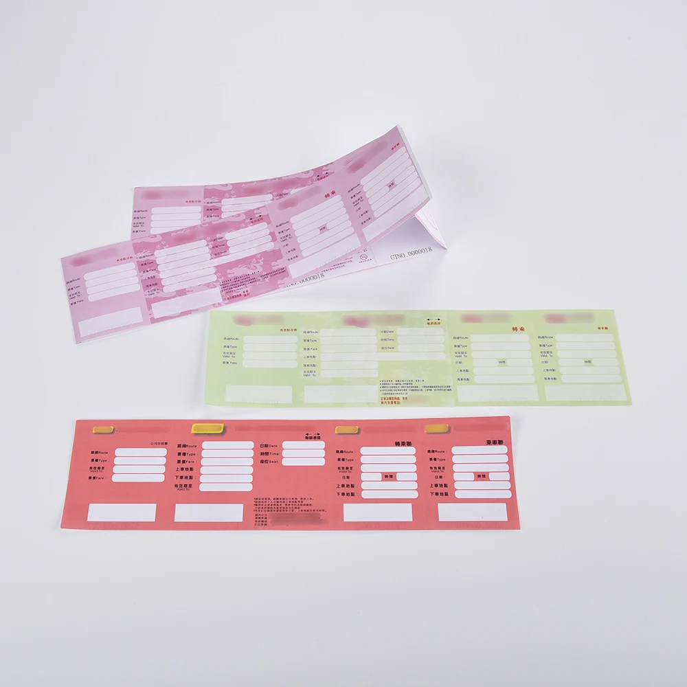 Made In Hong Kong Wood-Free Printing Paper Custom Ticket Paper Rolls For Commercial Use