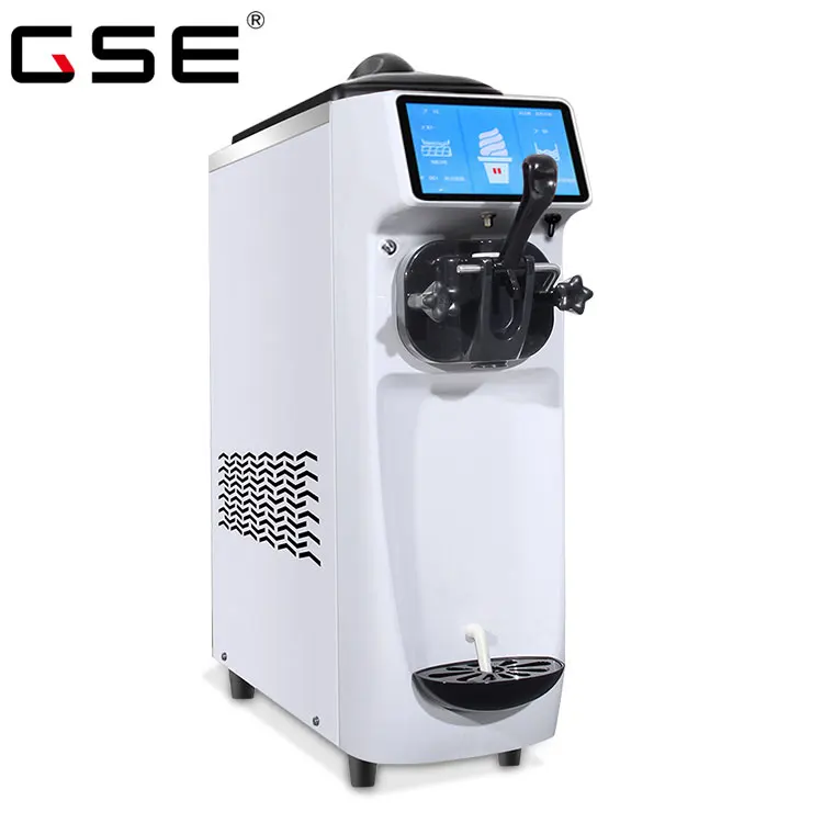 Commercial mini ice cream machine table top counter top desktop soft ice cream maker 16-18L/H refrigeration capacity ST16ERLW-F