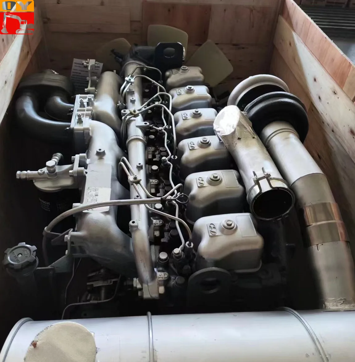 Подлинный новый двигатель в сборе D6AC D6CA используется для R350LC-9 гусеничного экскаватора HD270
