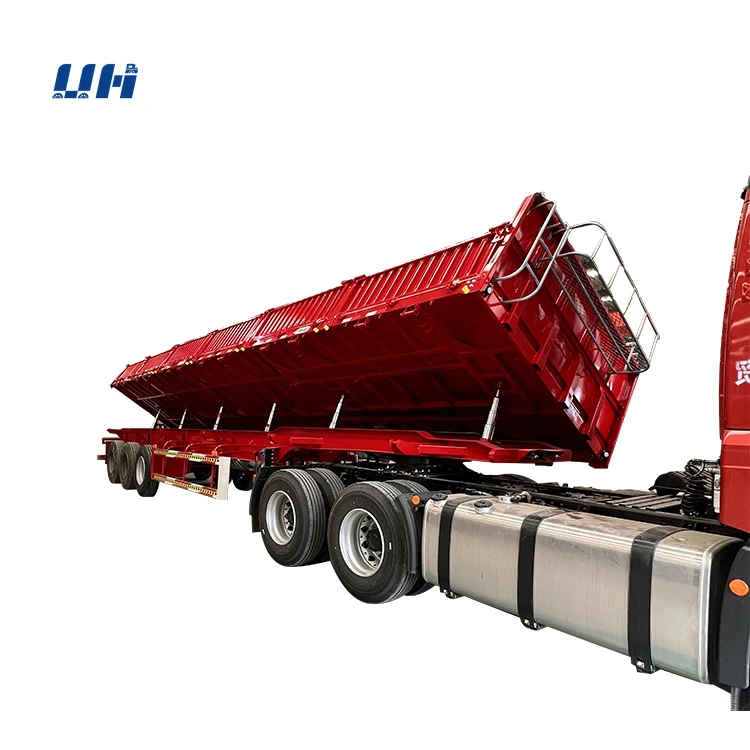 YIHAI Factory 3/4/5 Axle 40tons Dump Semi-Trailer Tipper Tipping Side Truck Trailer Trailers for Sale