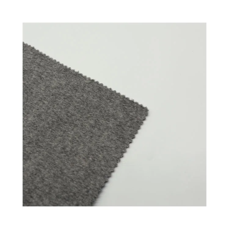 
High quality the main color grey warm merino wool nylon plaid fabric for jacket 
