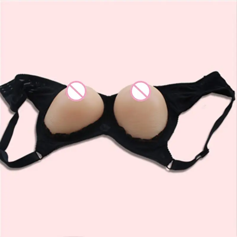1000g/piece Silicone Breast Form Artificial  Breasts Enlargemet For Silicone Shemale Transgender Crossdresser Drag Queen