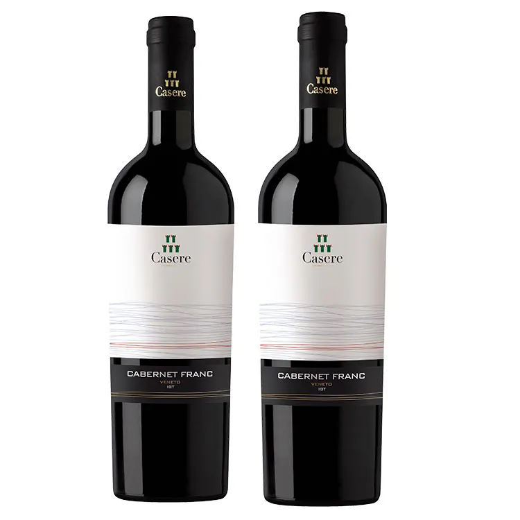 Темно-синяя винисто-красная сухая бутылка Cabernet с винитой итальянское красное настольное вино