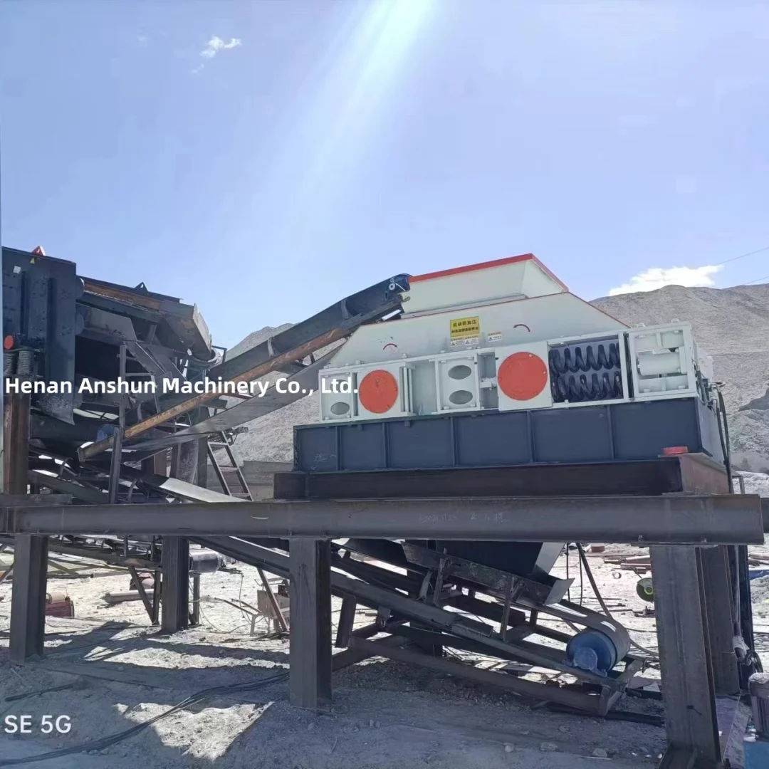 High Capacity 2PGY600x800 Double Roller Crusher 30-70 T/h, 5TPH, 60-125TPH for Rock, Stone, and Sand Making