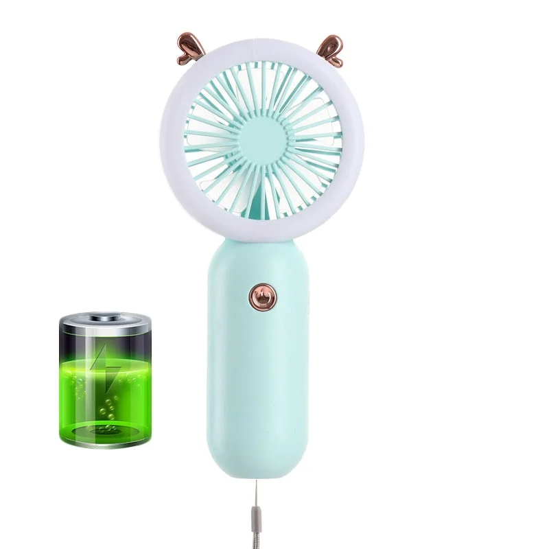 Перезаряжаемый портативный мини-вентилятор с ночным охлаждением