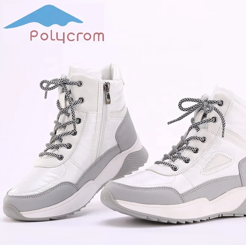 
Winter Non-slip Side Zipper with Cotton and Velvet to Keep Warm High-top Outdoor Non-slip Cotton Shoes Snow Boots Waterproof 