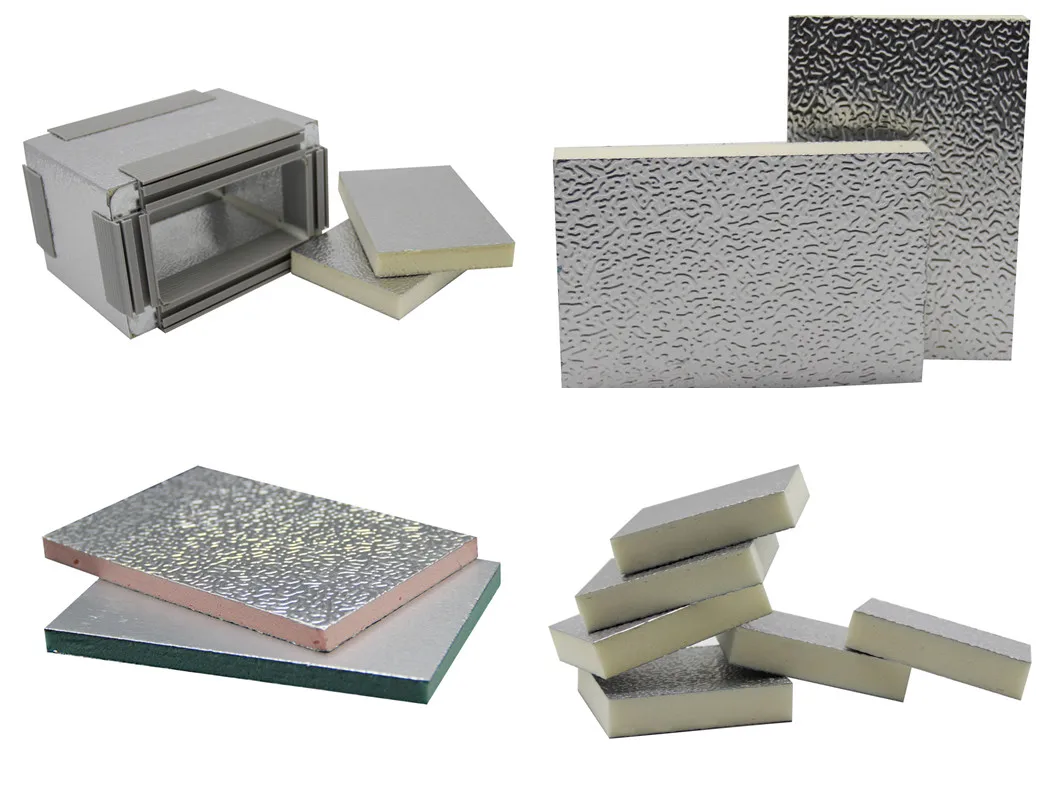Cheap Factory Ventilation Foam PU Insulation Board with PIR Rigid Insulation and Foil Facing
