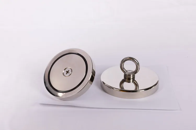 Pot magnet Industrial round disc big round magnet magnet with eyebolt
