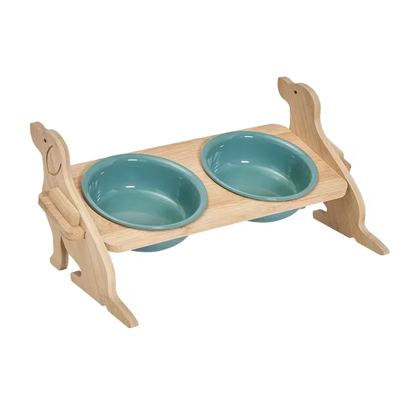 New cross-border products Cat bowl ceramic oblique mouth protection cervical vertebra cat overhead feeder pet bowls & feeders