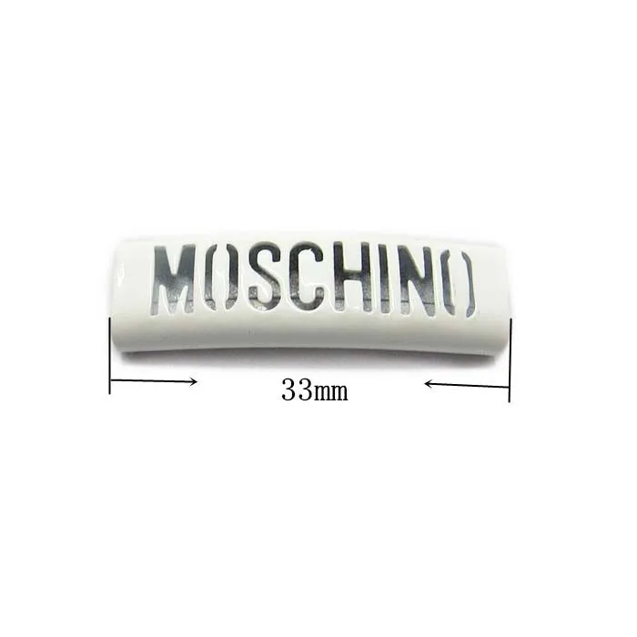 High quality Accept color custom brand name engraved logo purse gold metal label tag for shoe