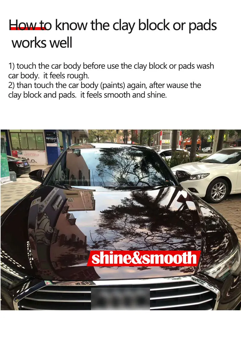 Customize Magical Clay Bar With Sponge Car Detailing Tools Paint Care Car Washing Cleaner Car Clay Pad Brilliatech BT-6046P1M