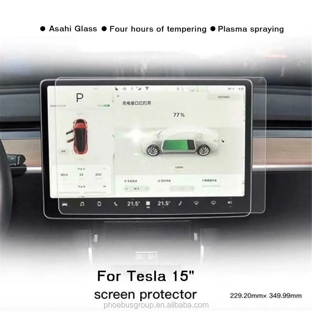 Tempered Glass Screen Touchscreen Protector for Tesla model 3