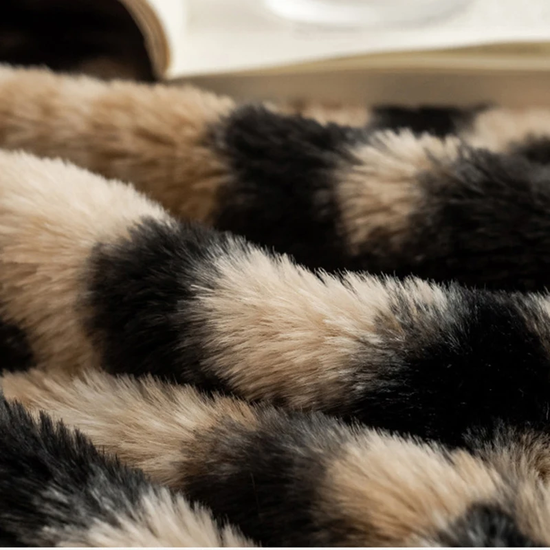 Rabbit Plush Fitted Sheet Mattress Warm Winter Mattress Cover King Queen Bedsheet 120/150/180X200cm 200x220cm Bed Cover